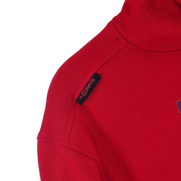 Looney Tune Squad Bugs Hoodie DeKryptic Space Jam Sweatshirt Men XL Red Bling - Picture 4 of 11